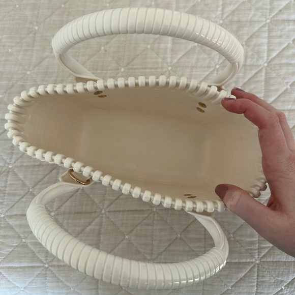 Small wicker tote handbag - Picture 3 of 5